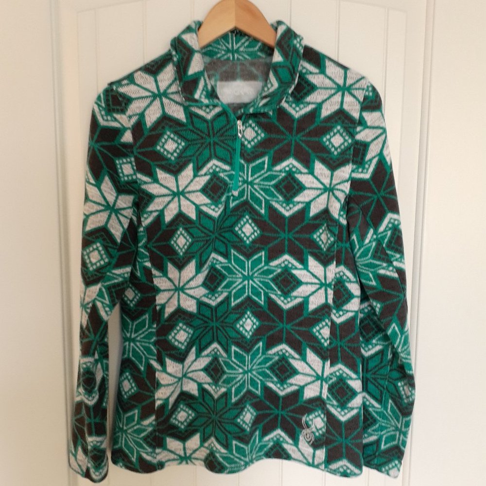 Spyder Women's Alpine Chic Sweater Green Size 12